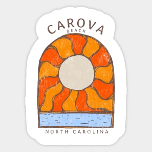 Carova, NC Summertime Vacationing Burning Sun Sticker